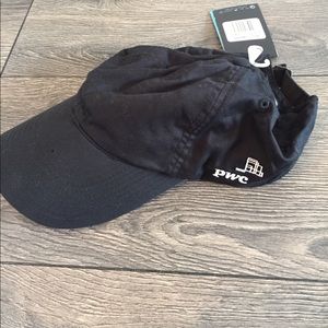 NikeGold black adult unisex hat w PwC logo