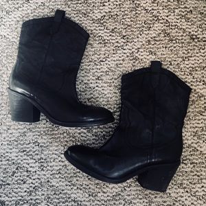 Sam Edelman - Leather cowboy booties size 10
