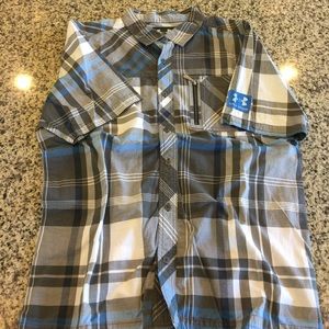 Under Armour Short Sleeve Button Up - Mens XL