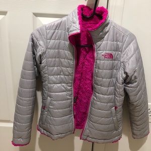 Girls quilted The North Face jacket Sz (10/12)