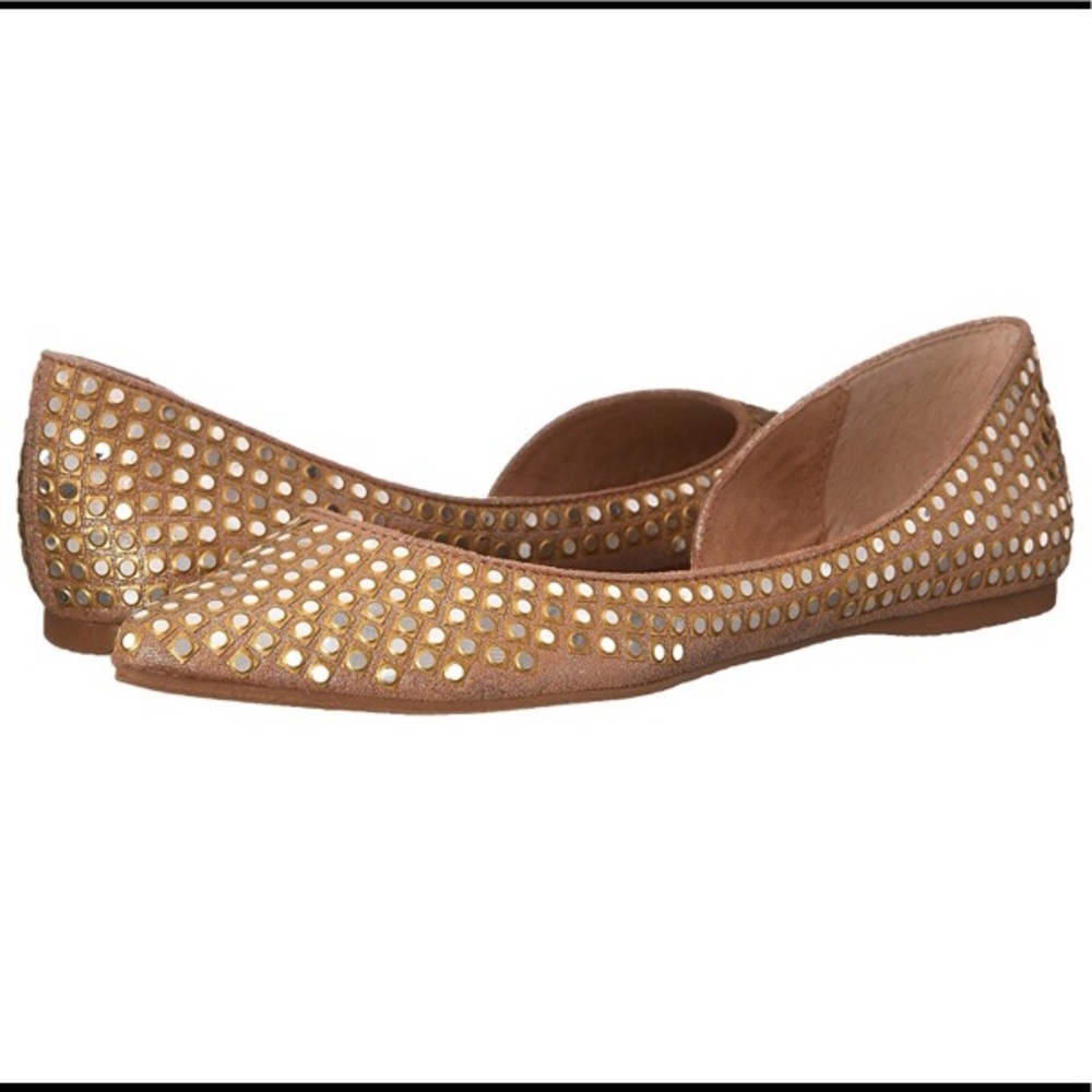 Steve Madden Gold Embellished Flats