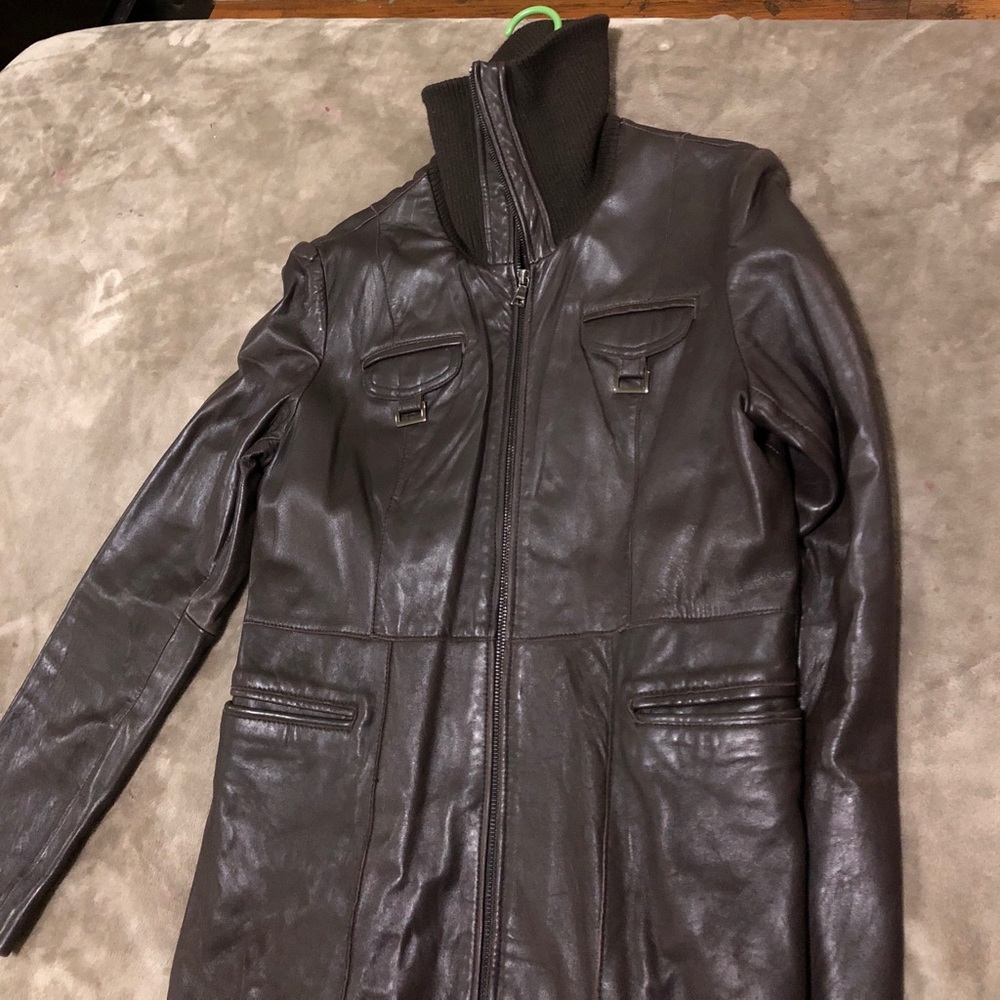 Butter soft leather town jacket