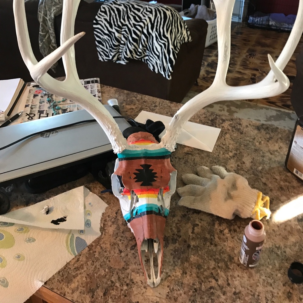 Deer skull