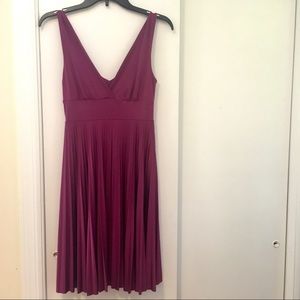 Satin dress purple (small)