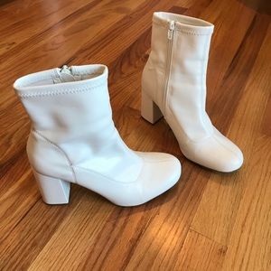 White 60s Gogo Boots