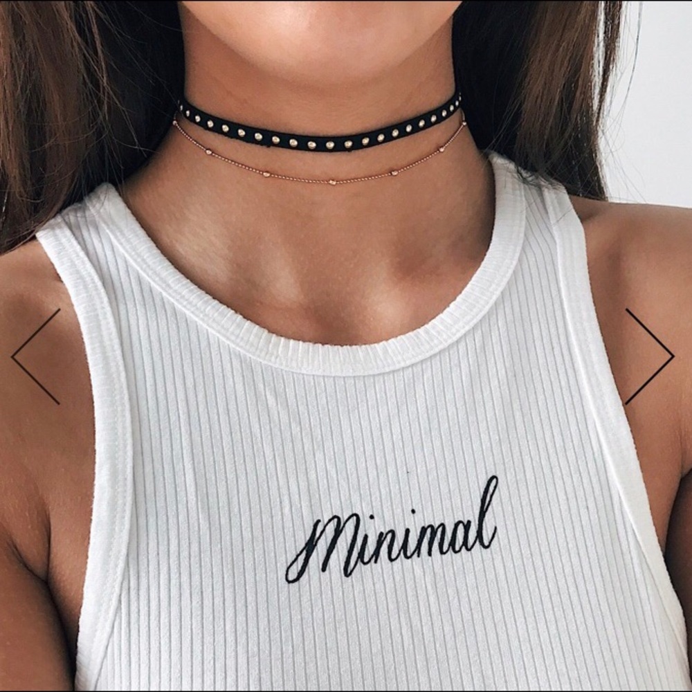 Gold Studded Choker