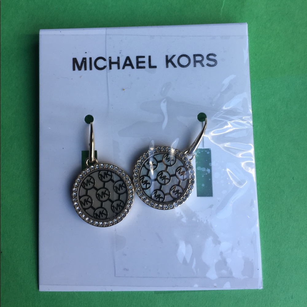 Michael Kors mother of pearl earrings