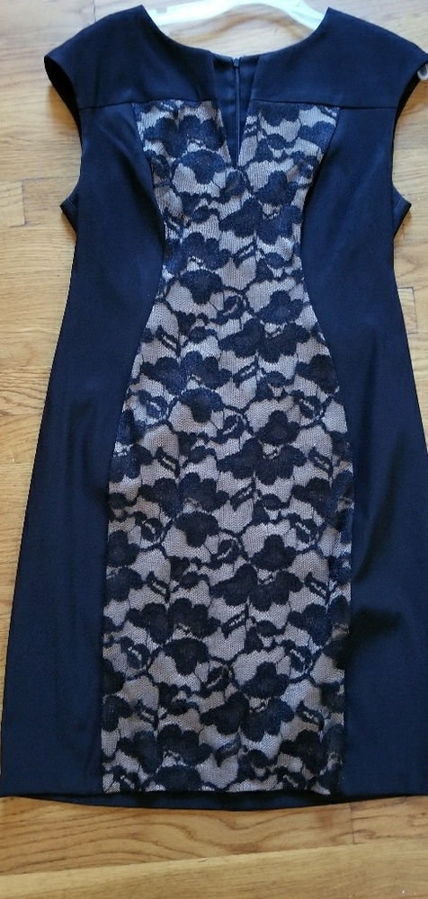Black Lace Shift Dress