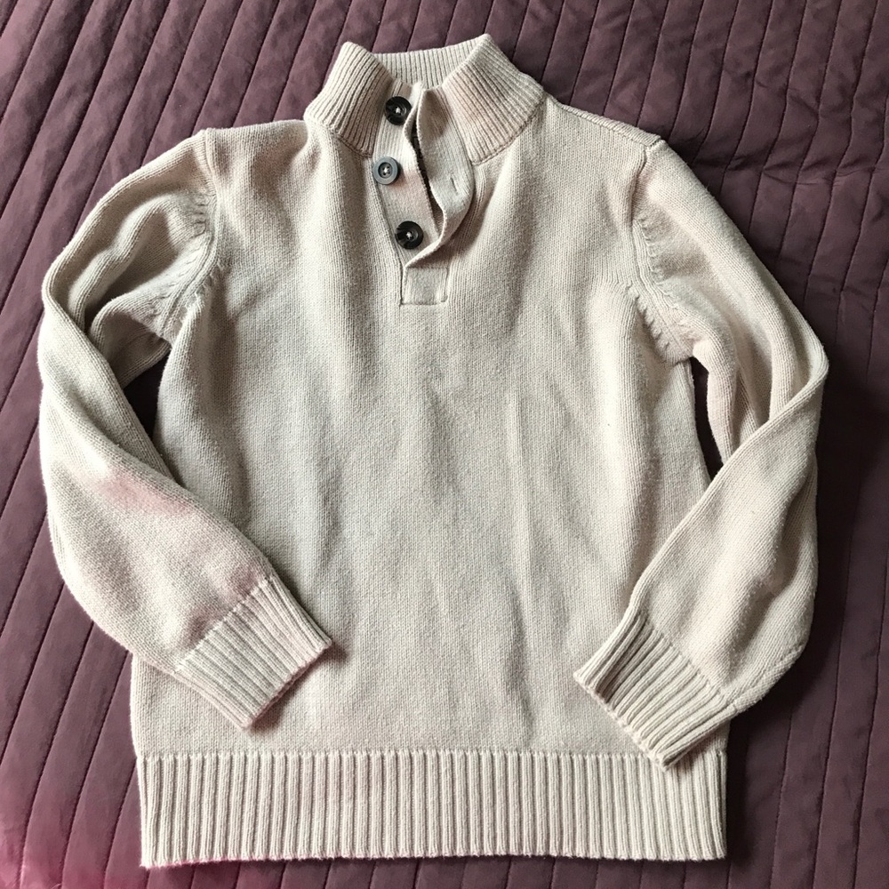 Boys Half Button Sweater