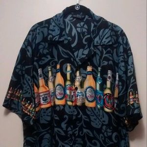Beer Bottle Hawaiian Shirt Oscar Misa Large