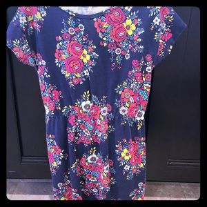 GAP girls navy & floral dress (size 8)