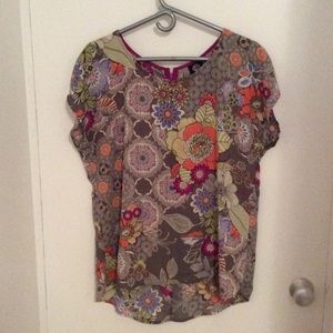 Bobeau Floral Top
