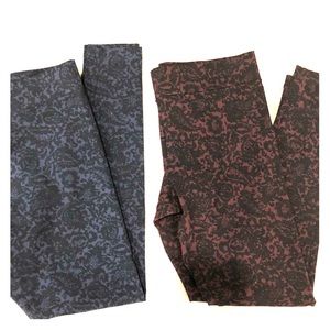 Women’s patterned leggings (size M)