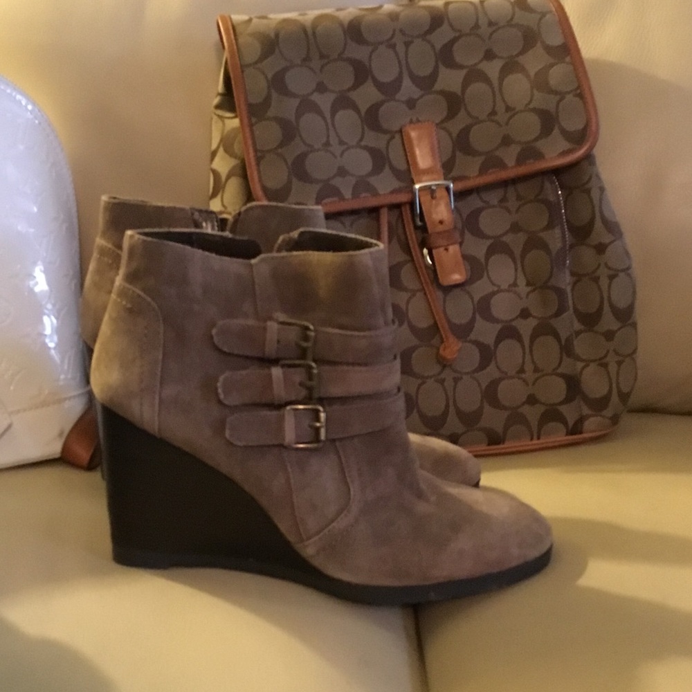 Suede ankle boots