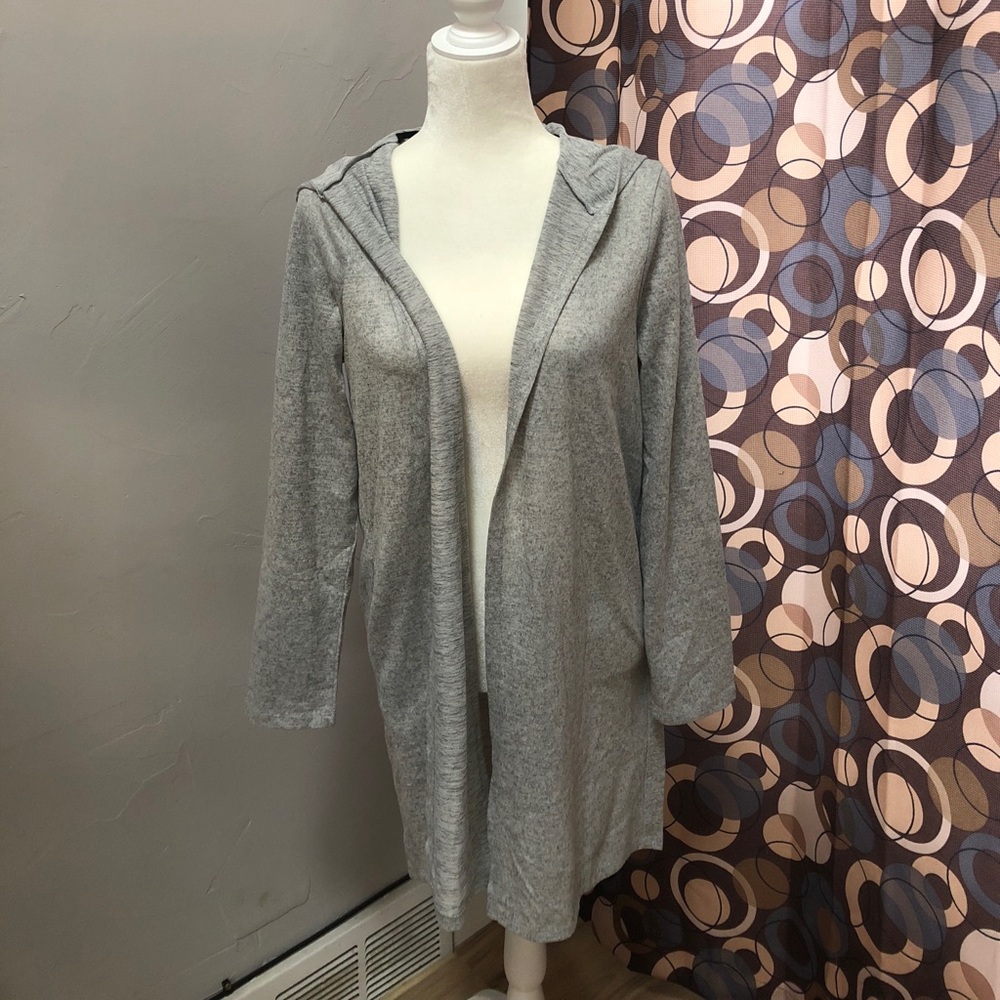Grey Cover-Up with Hood and Pockets