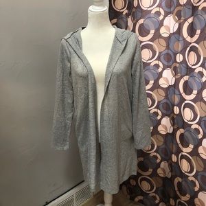 Grey Cover-Up with Hood and Pockets