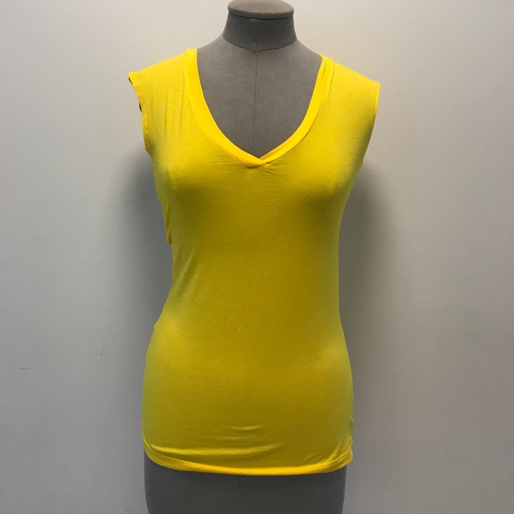 Theory T-Shirt-Bright Yellow Size Small