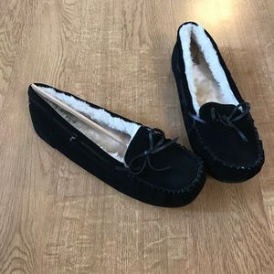 Women's Black Moccasins
