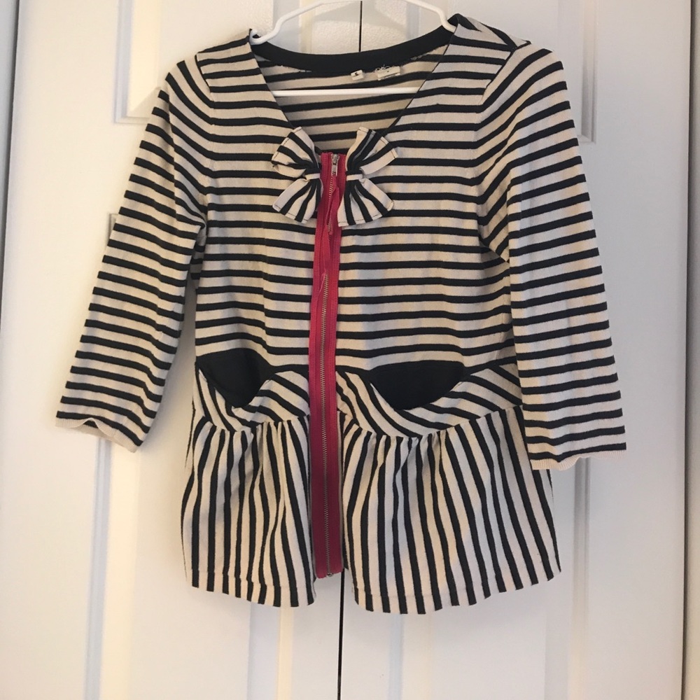 Navy and white stripped Moth Sweater