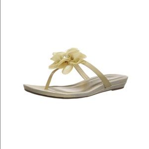 🌺 *SALE* Nina Dress Sandals / Flip Flops, Margery, Gold, Sz 7.5 *LAST PAIR LEFT!