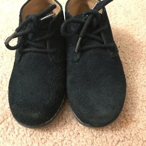 Janie and Jack boy navy blue suede boot