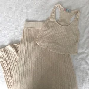 Free people maxi skirt set