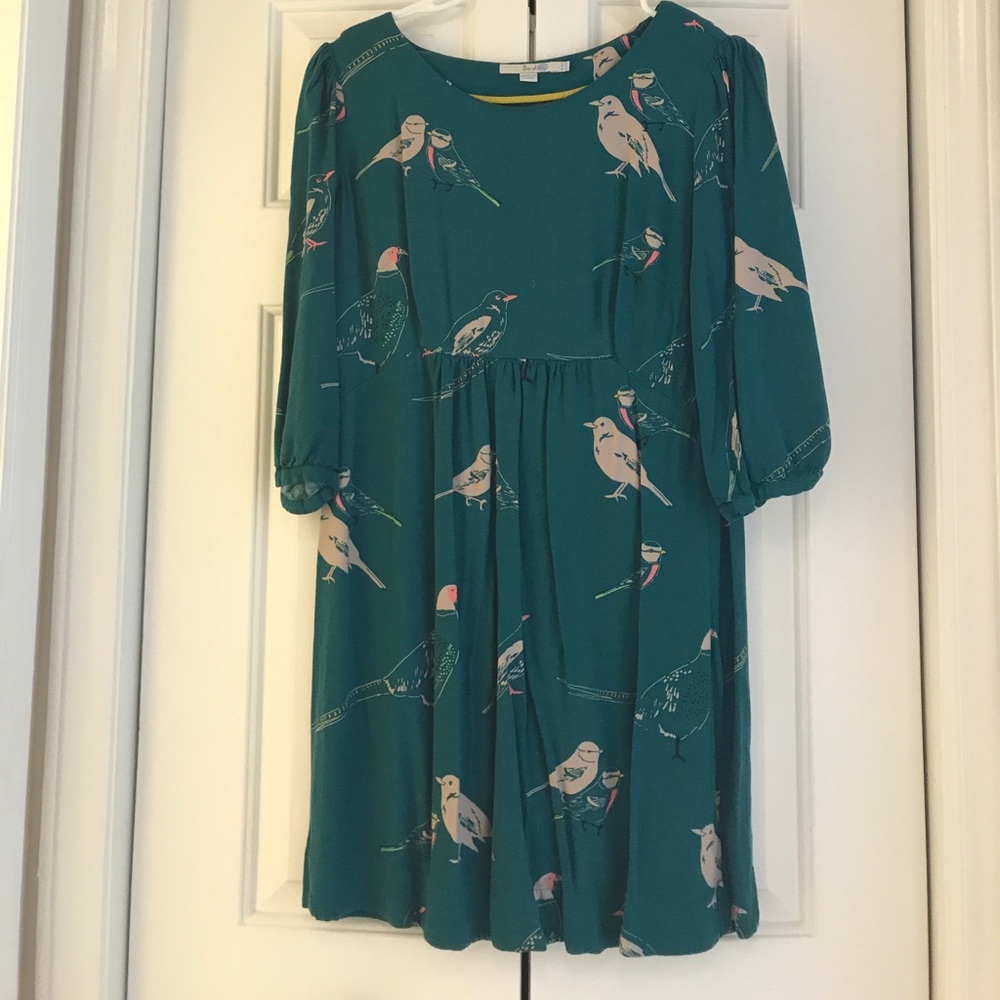 Biden green dress with birds