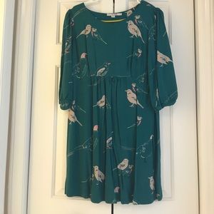 Biden green dress with birds