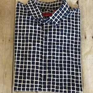 ✨RED Saks Fifth Avenue Short Sleeve Dress Shirt✨