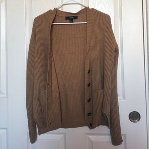 Tan Forever 21 Cozy Cardigan