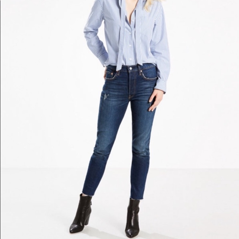 Levi's 501 Skinny in Song Forever, Size 25