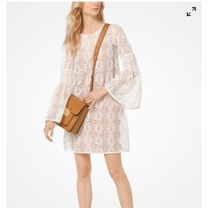 Michael Kors Bell-Sleeved Lace Dress
