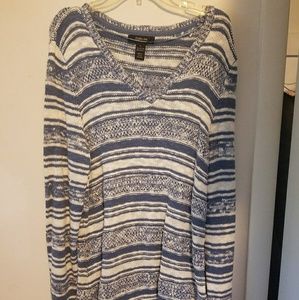Style&Co long tunic sweater blue