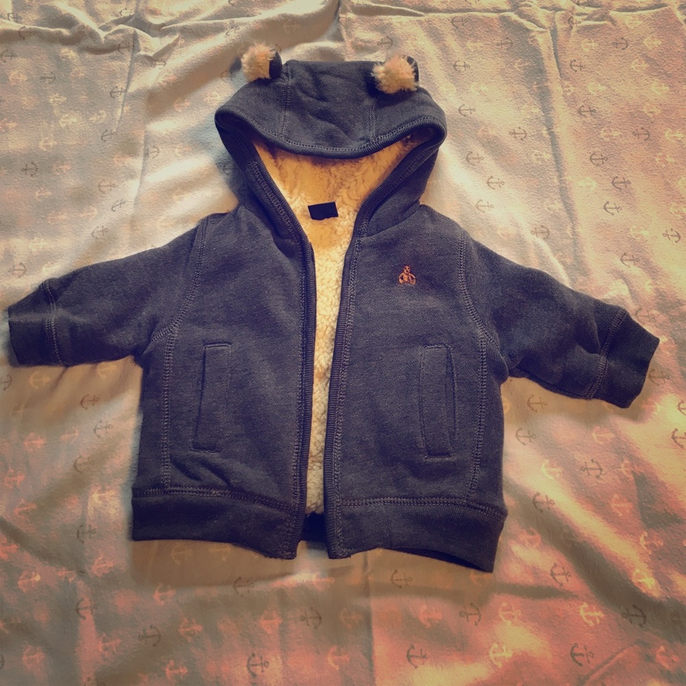 Baby Gap fuzzy zip up