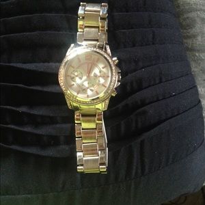 Geneva stainless steel watch