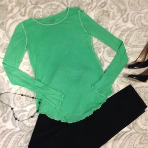 J.Crew Airy Waffle Vintage Wash long sleeve