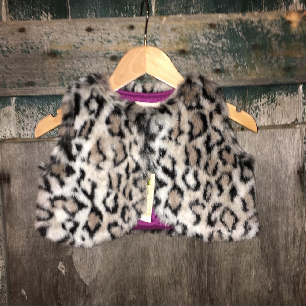 Girl's Pink Chicken Animal Print Vest