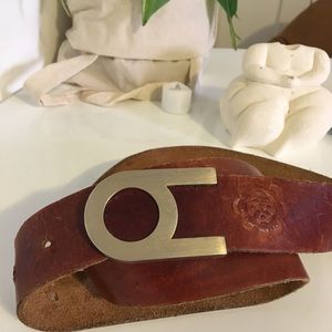 Gorgeous vintage 1970s Italian leather belt