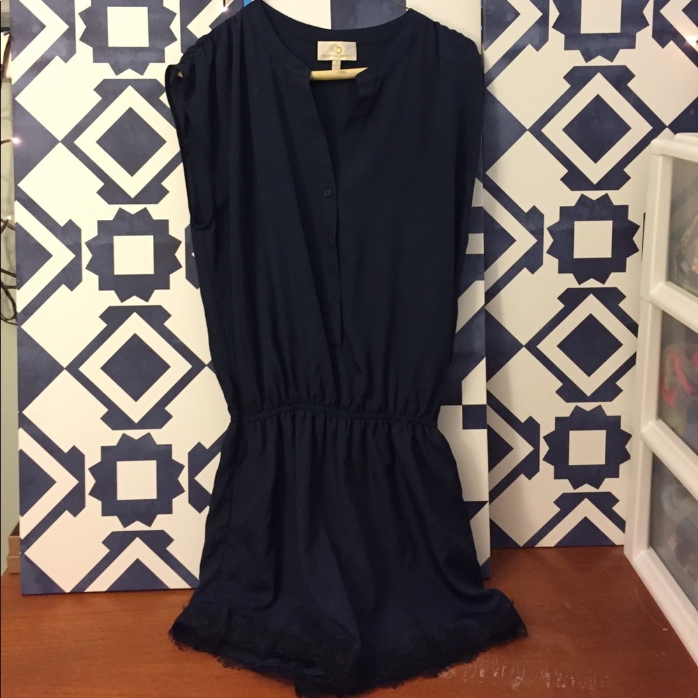 Size M Navy Romper by Collective Concepts