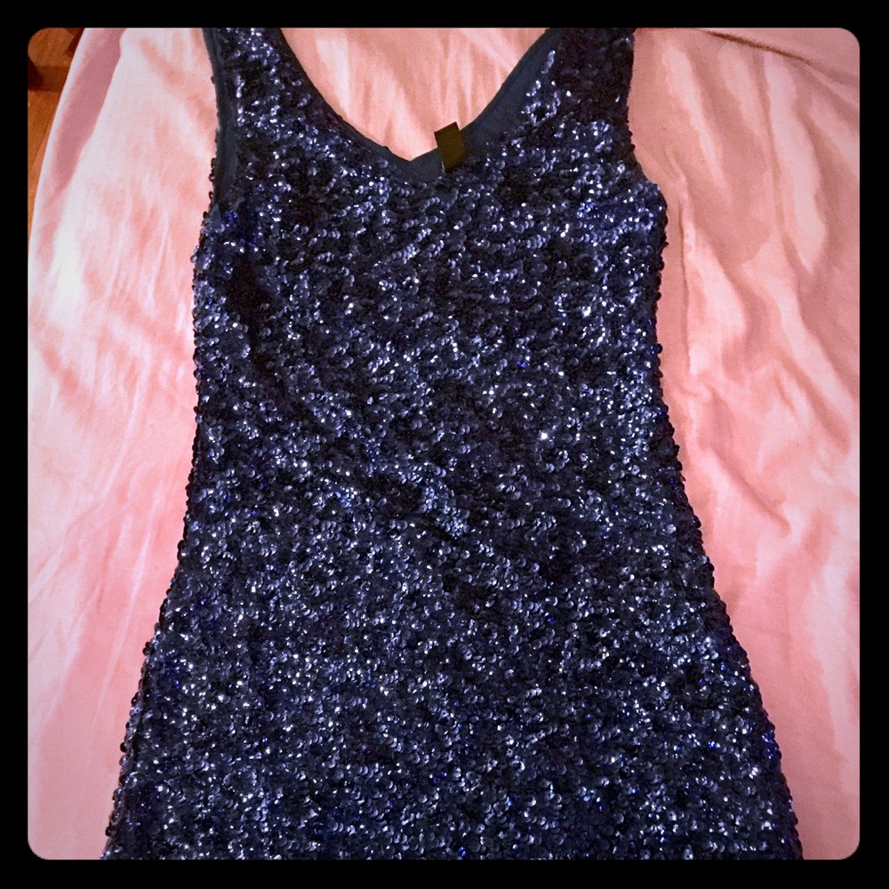 Windsor blue sequin tank dress. Worn once.