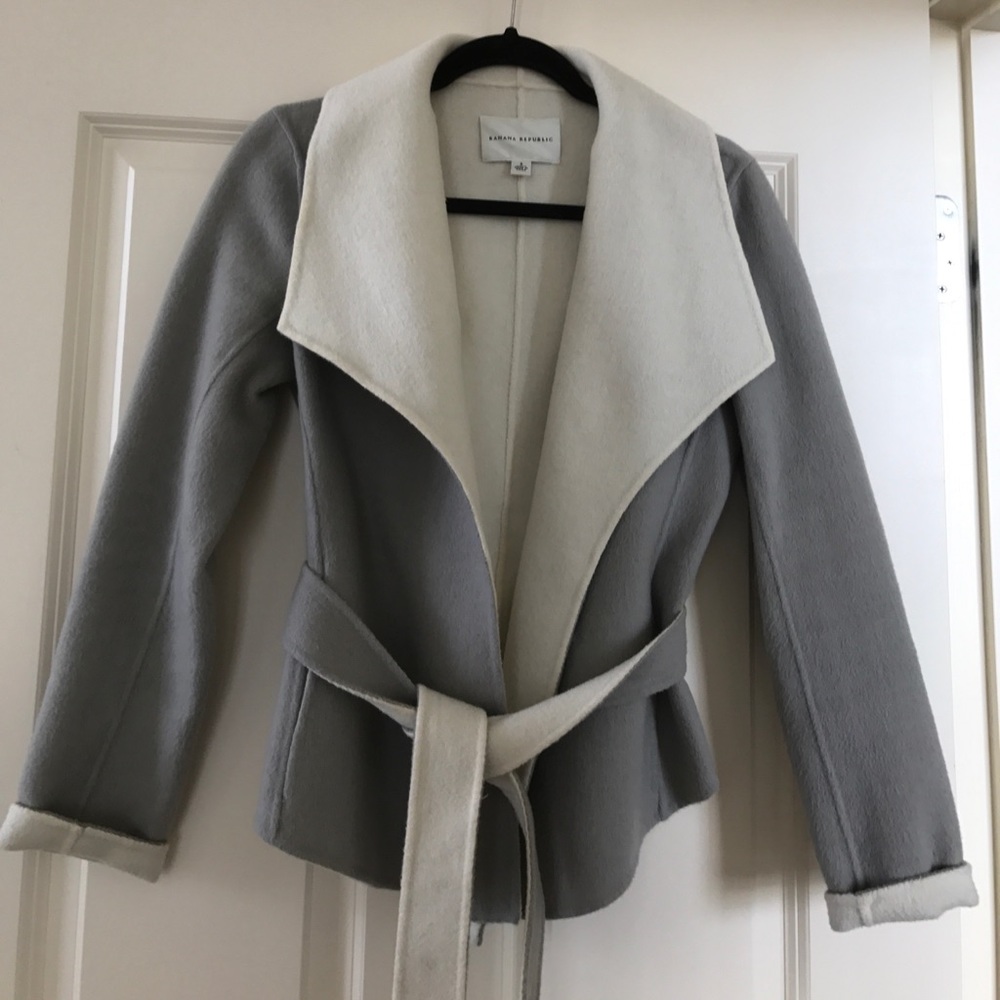 Banana republic wool wrap jacket