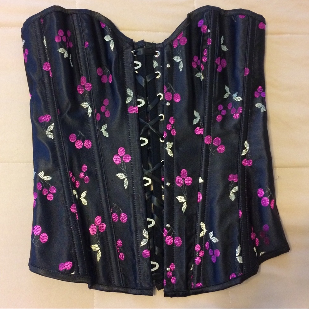 🔥Pink Cherry Fashion Corset Small