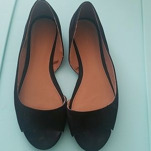 Peep Toe Demi Flats