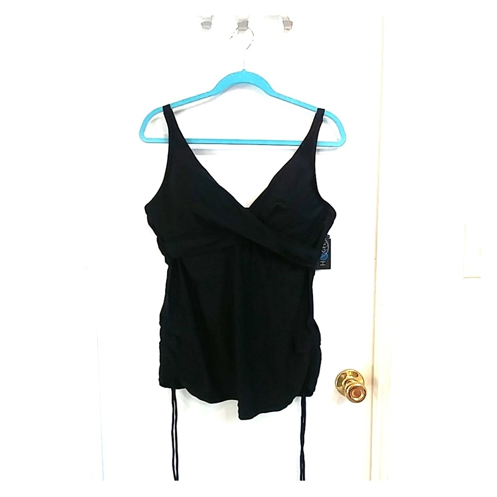 👙Black Plus Size Tankini Top👙NwT