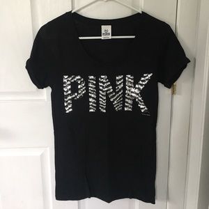 PINK sequin tshirt