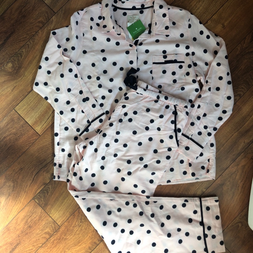 Kate Spade PJ Set Pink + Navy
