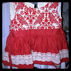 Toddler cheeky plum 12-18 month dress "let it snow