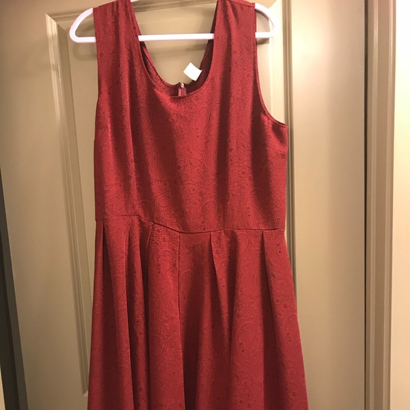Pineapple Clothing Floral Red Dress - Picture 1 of 6
