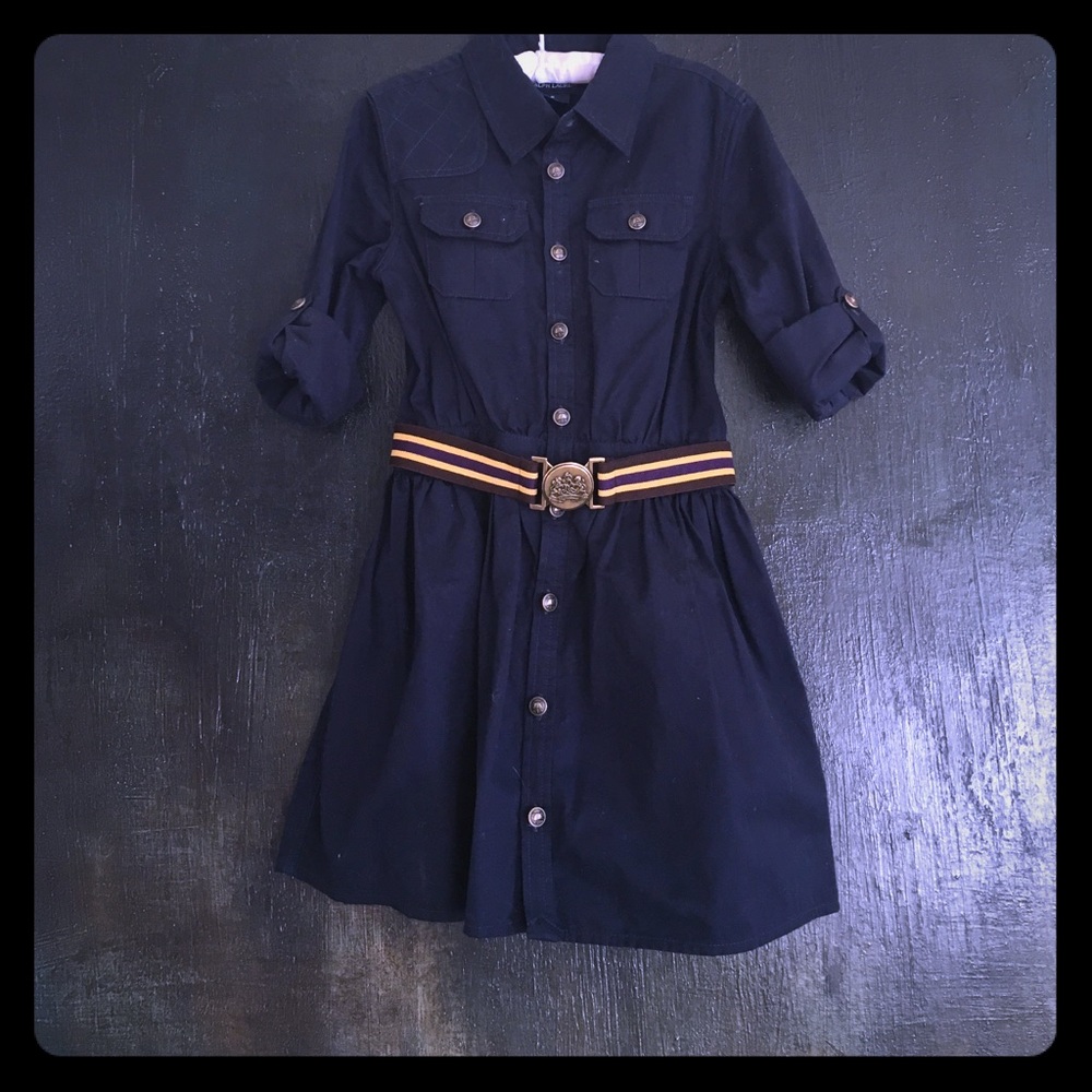 RALPH LAUREN Military Style Dress