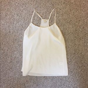 White silky cami